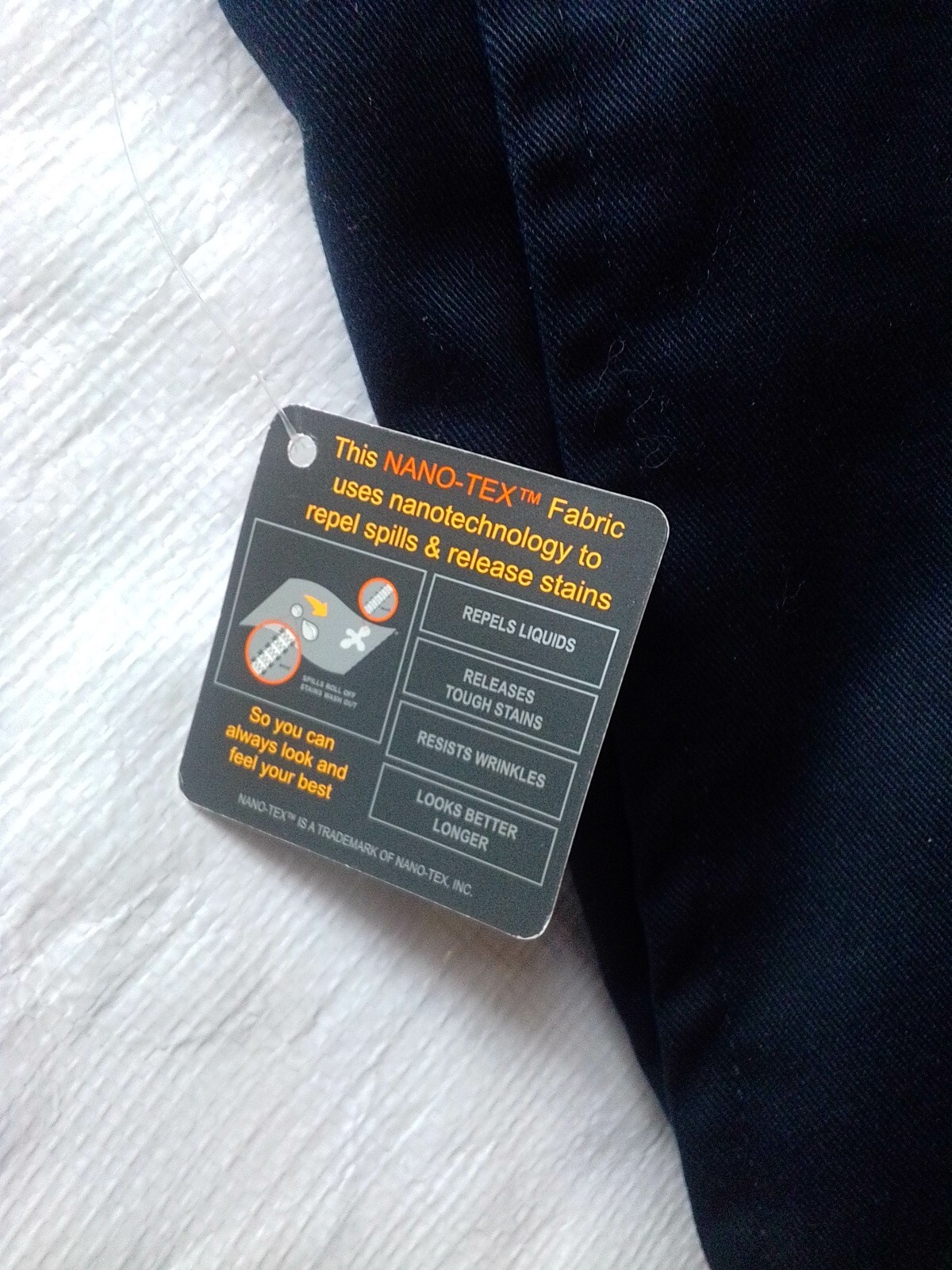 Cherokee Nanotex Fabric Size 42 Chino Dress Shorts