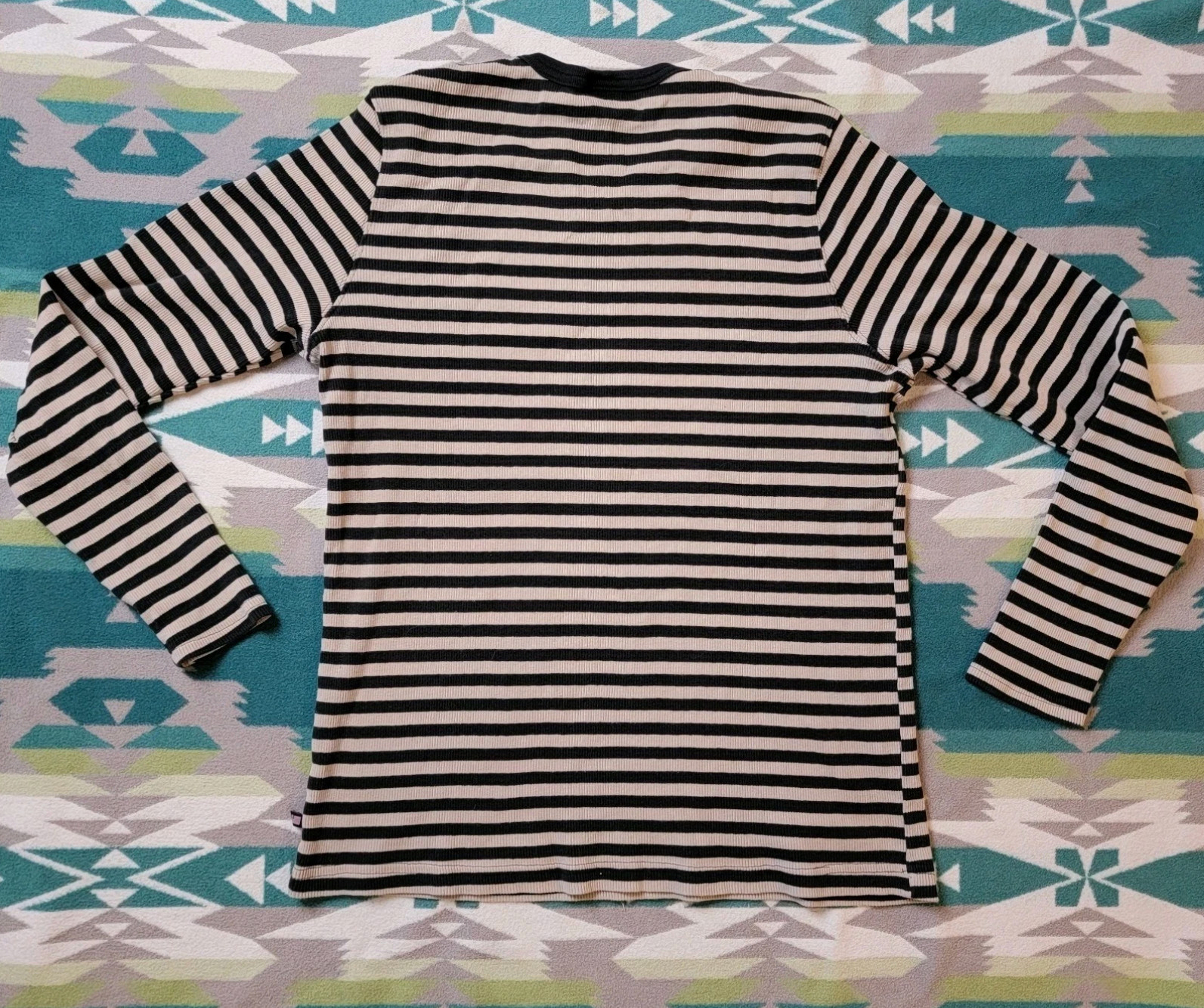 Vintage Polo Jeans Co Ralph Lauren Men’s Ribbed Striped T-Shirt XL 90s USA Made