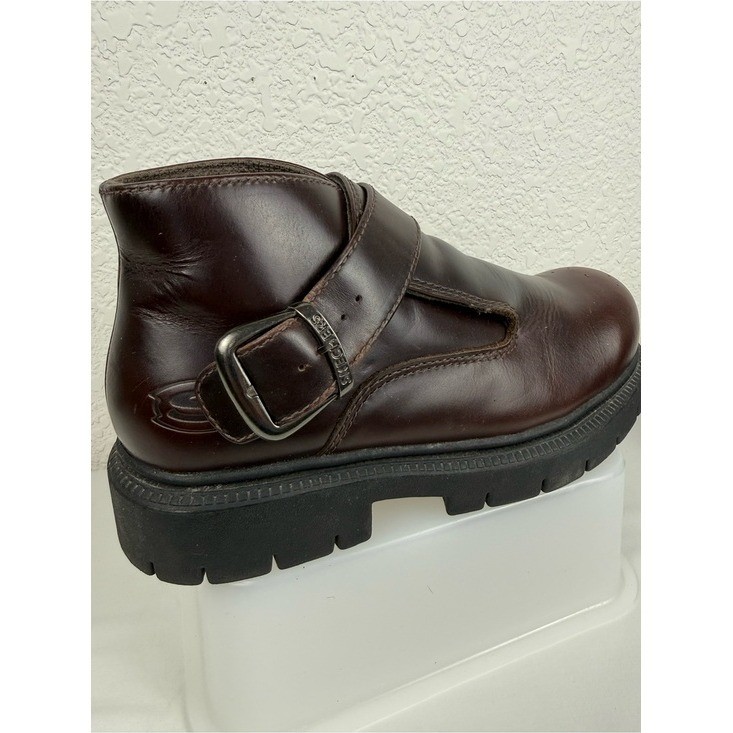 Sketchers | Brown Leather Chunky Platform Shoes | Men’s 9 | Y2K Gorpcore