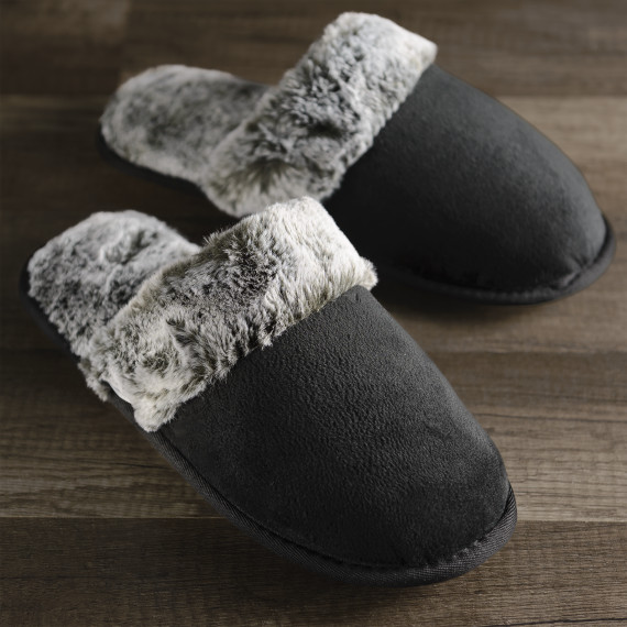 Kathy Ireland Violet Scuff Slippers