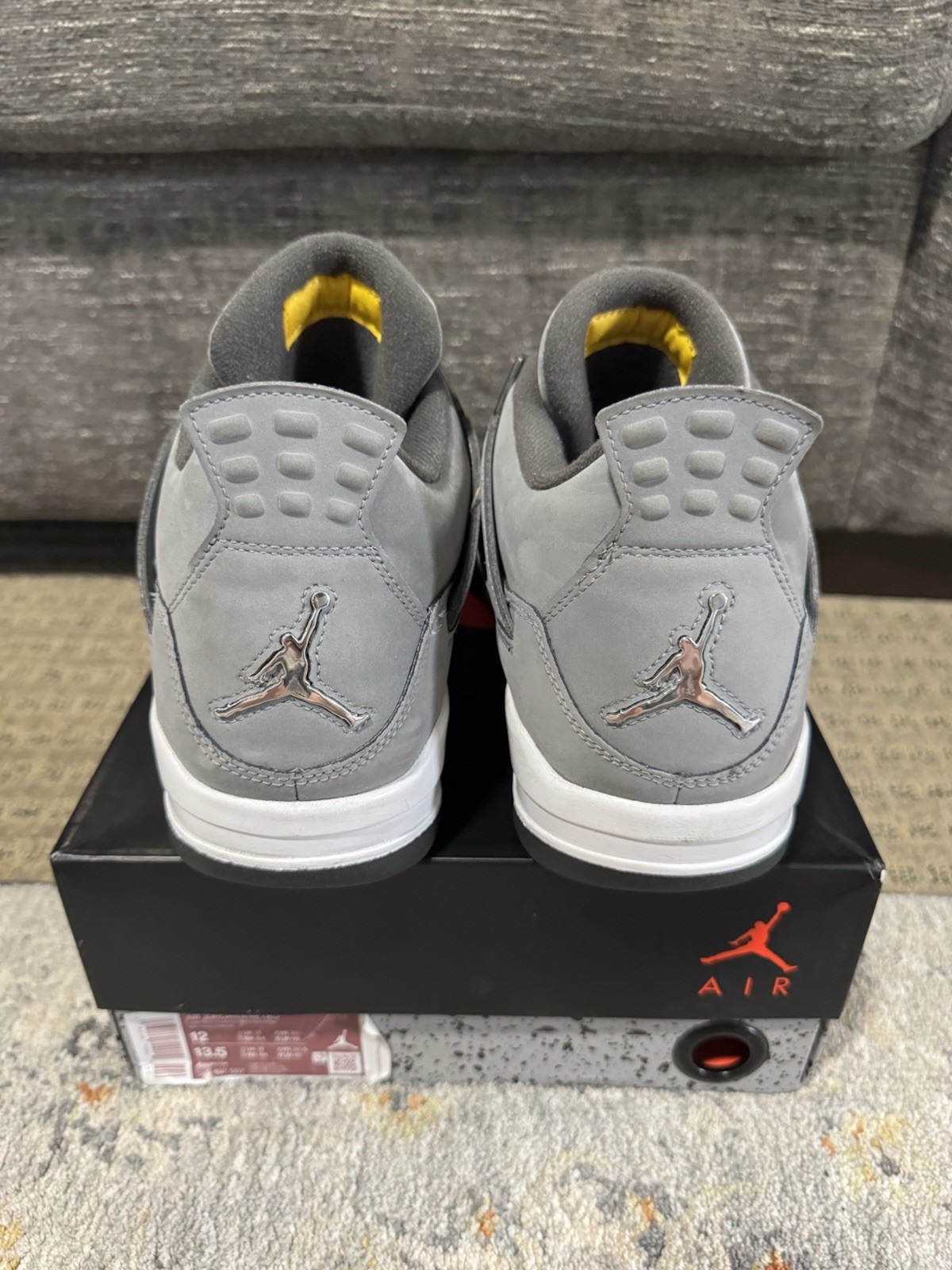 Size 12 – Air Jordan 4 Og Retro Cool Grey 2019 Og Box FAST SHIPPING