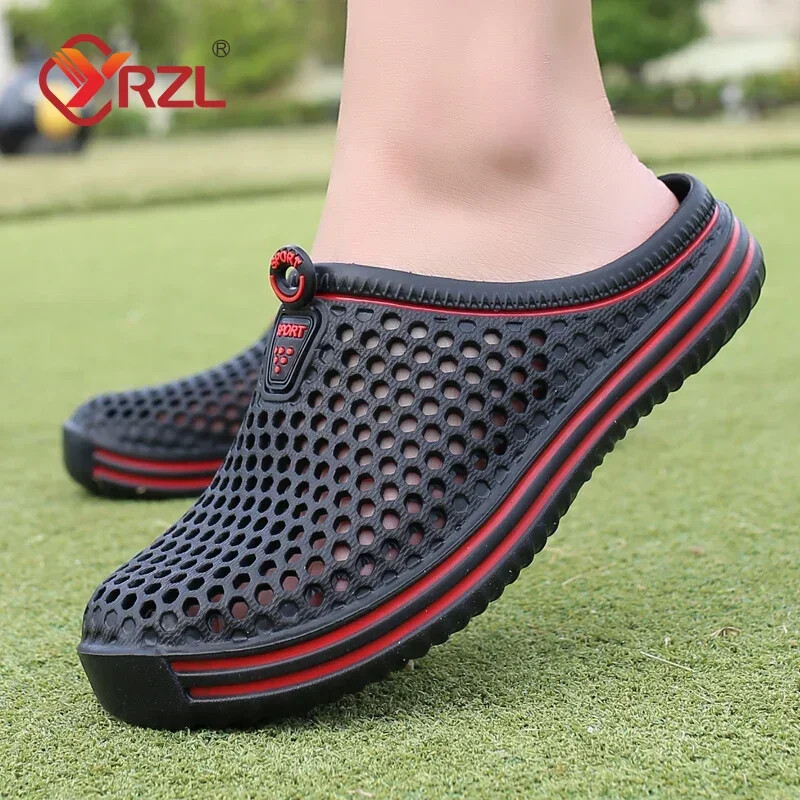 Comfortable Men Pool Sandals Summer Outdoor Beach Shoes Men Slip on Garden Clogs