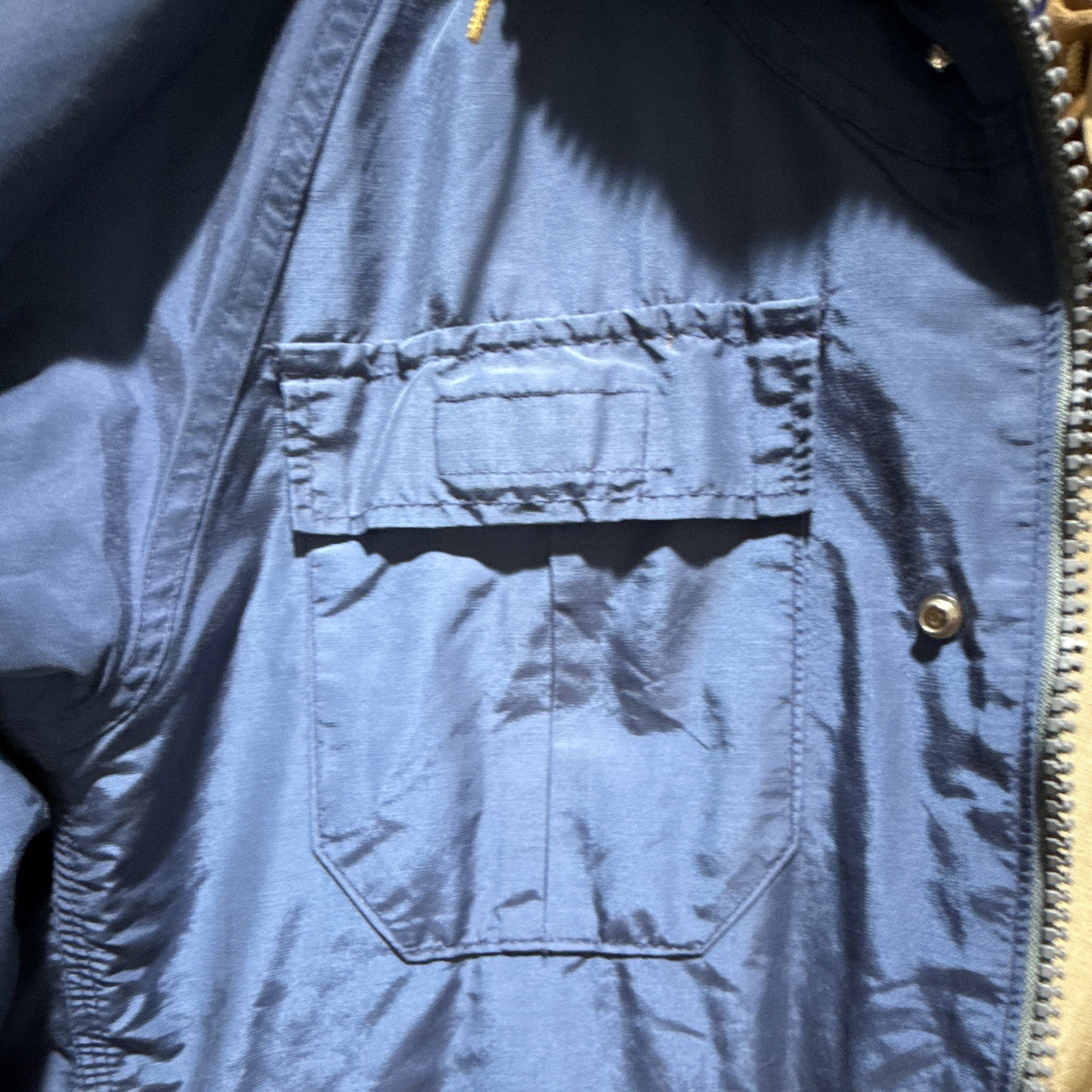 70s Vintage Sierra Designs Men’s 60/40 Parka Jacket M Blue Hooded Full Zip/Snap