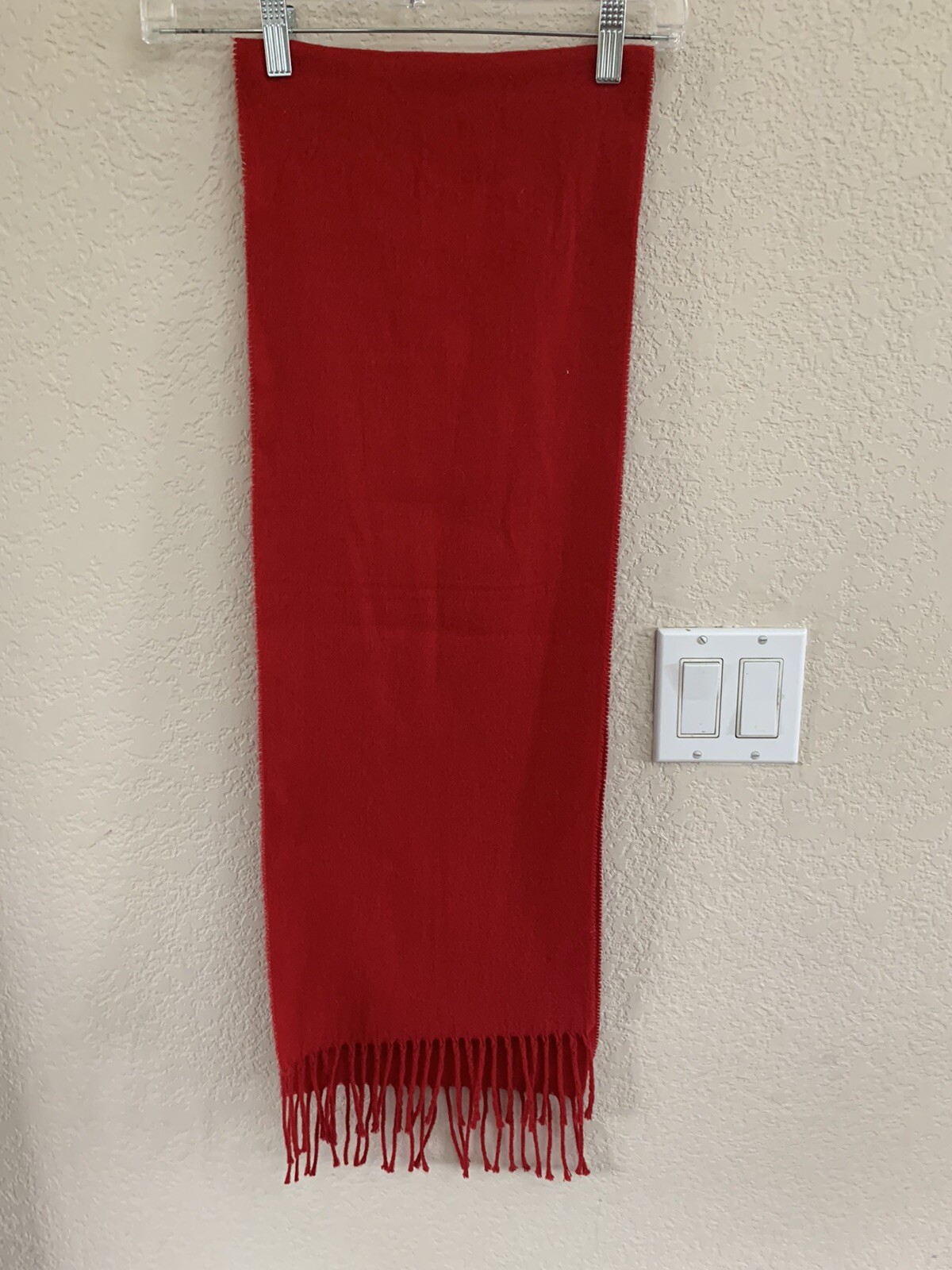 Cejon Italian Red Scarf 11″ x 64″ (not including fringe)