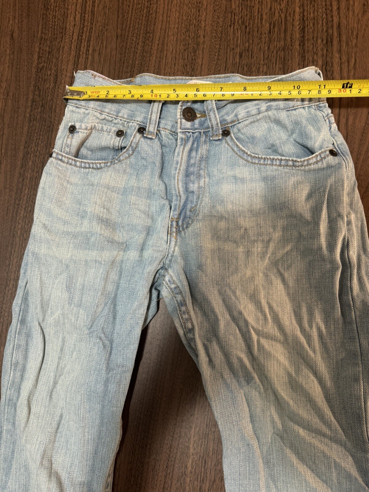 LEVIS 505 Girl Straight Leg Blue Jeans Size 12 Slim