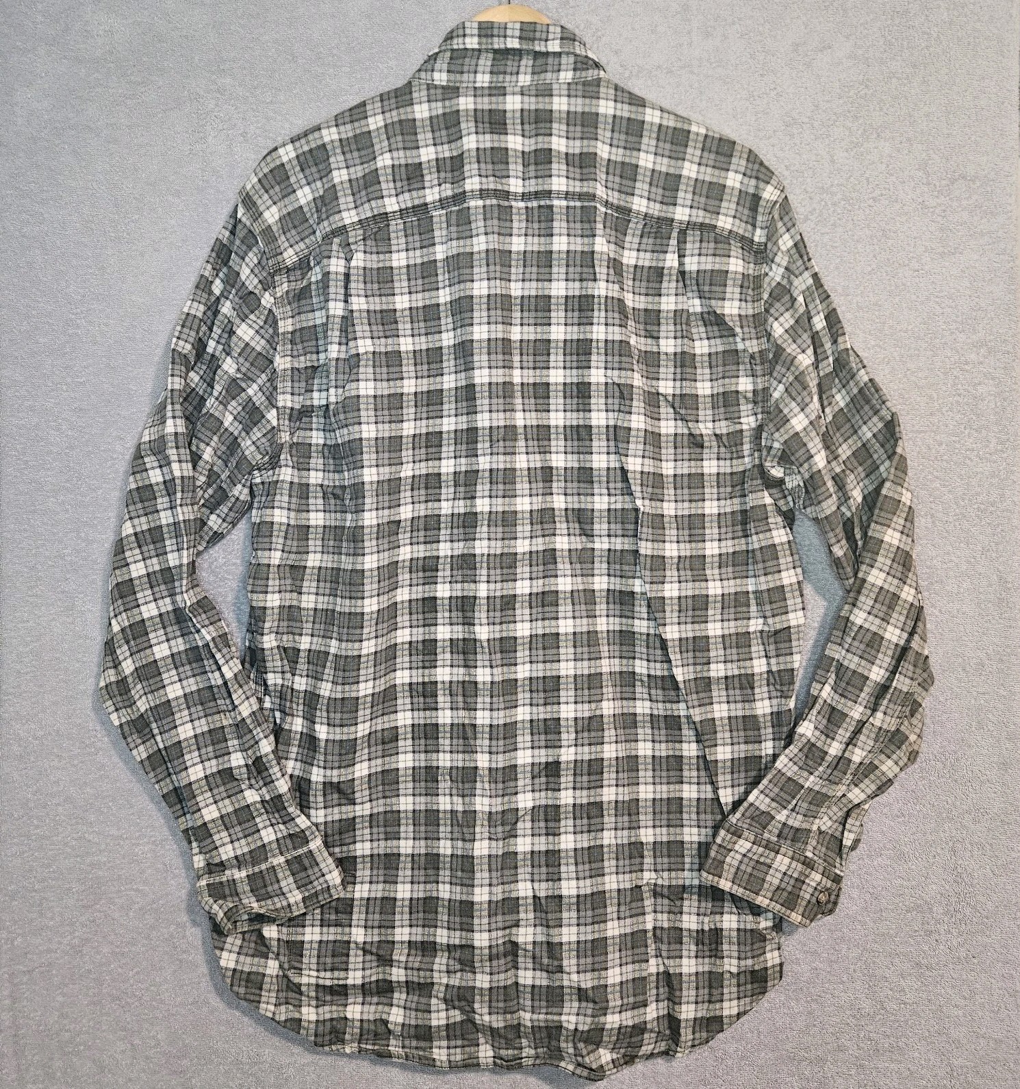 Carhartt FR Flame Resistant Shirt Mens Large Plaid Flannel Button Front Workwear