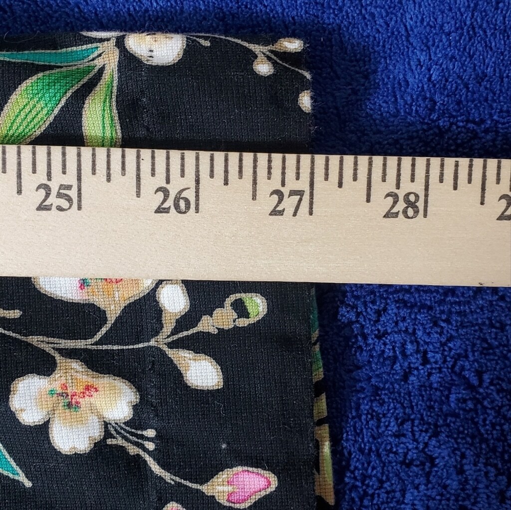 Rafaella Black Floral Print Pants | Size 10 / Straight Leg | Bright Bold