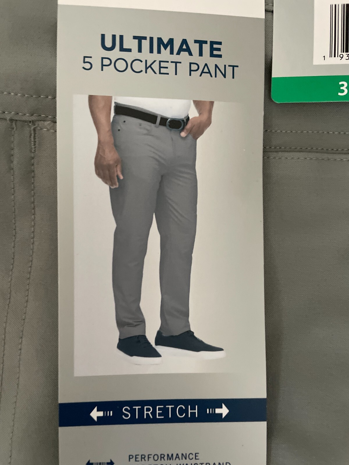 Greg Norman Mens Stretch 5 Pocket Pants Navy Gray Green 40×30 40×29 Slacks NEW
