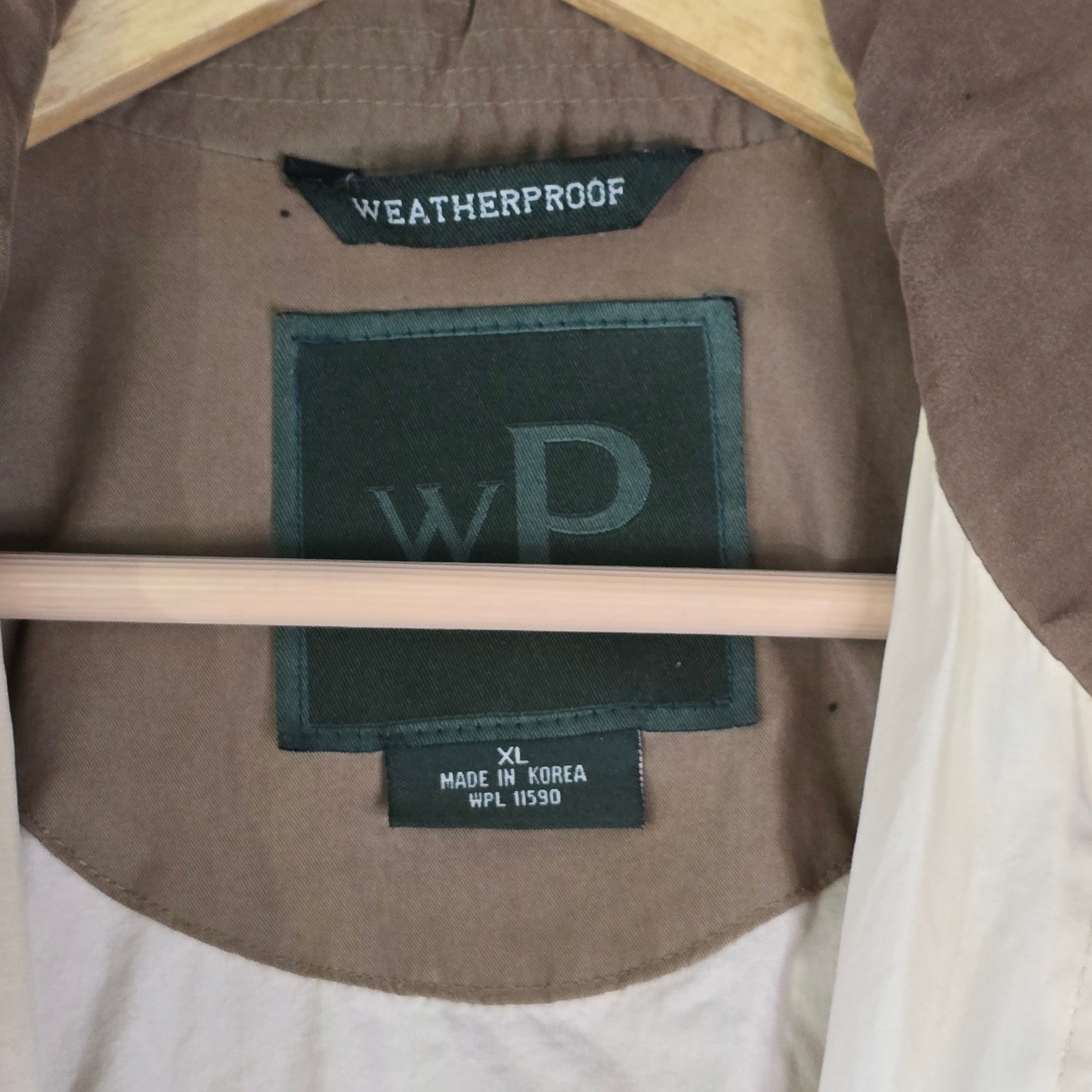 Weatherproof Men’s Bomber Jacket XL Brown “King’s North” Embroidered Full Zip