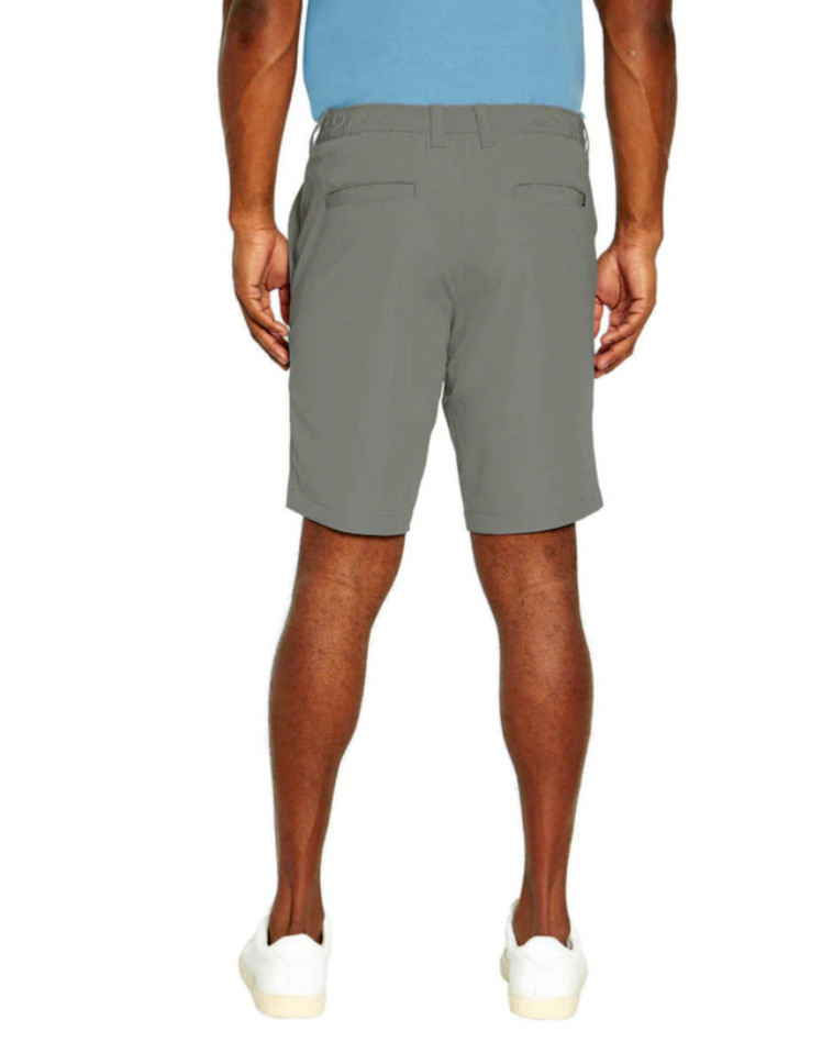 Banana Republic Men’s Comfort Flat Front Short, Gray, Sz-34