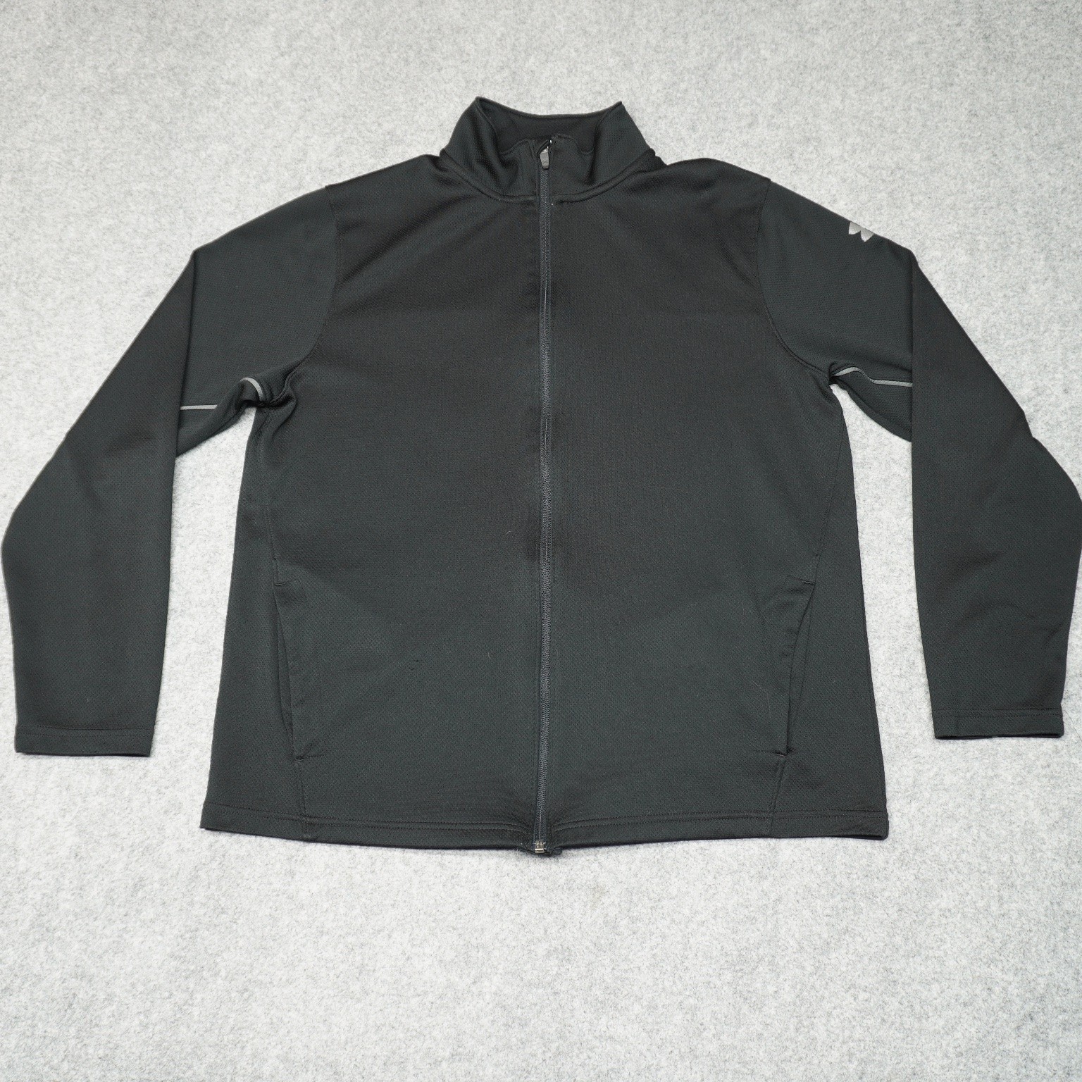 Under Armour Men’s Black Large Full Zip Activewear Jacket Reflective