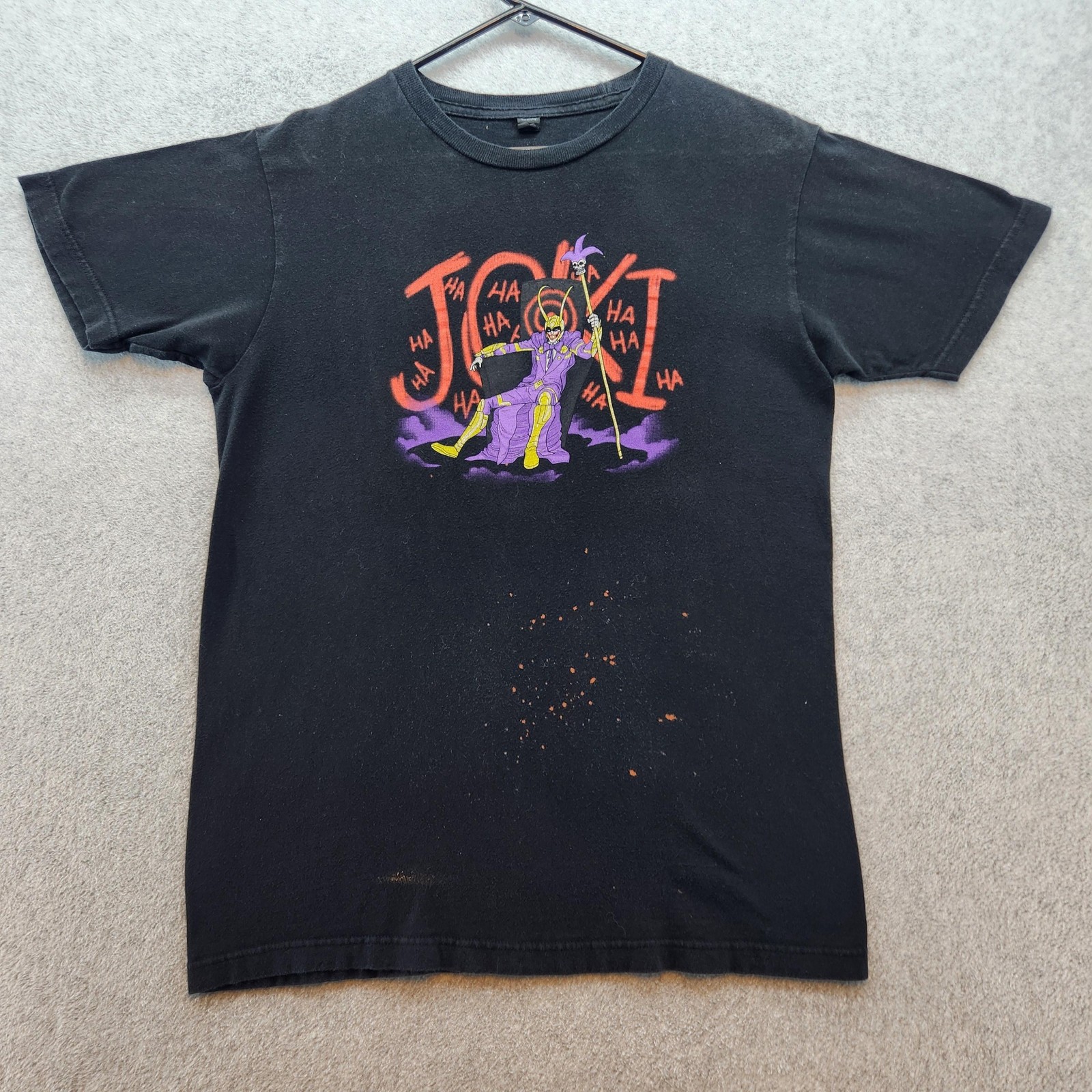 JOKI Shirt Mens Medium Black Parody Loki Joker Mashup Graphic Comic Tultex Tee