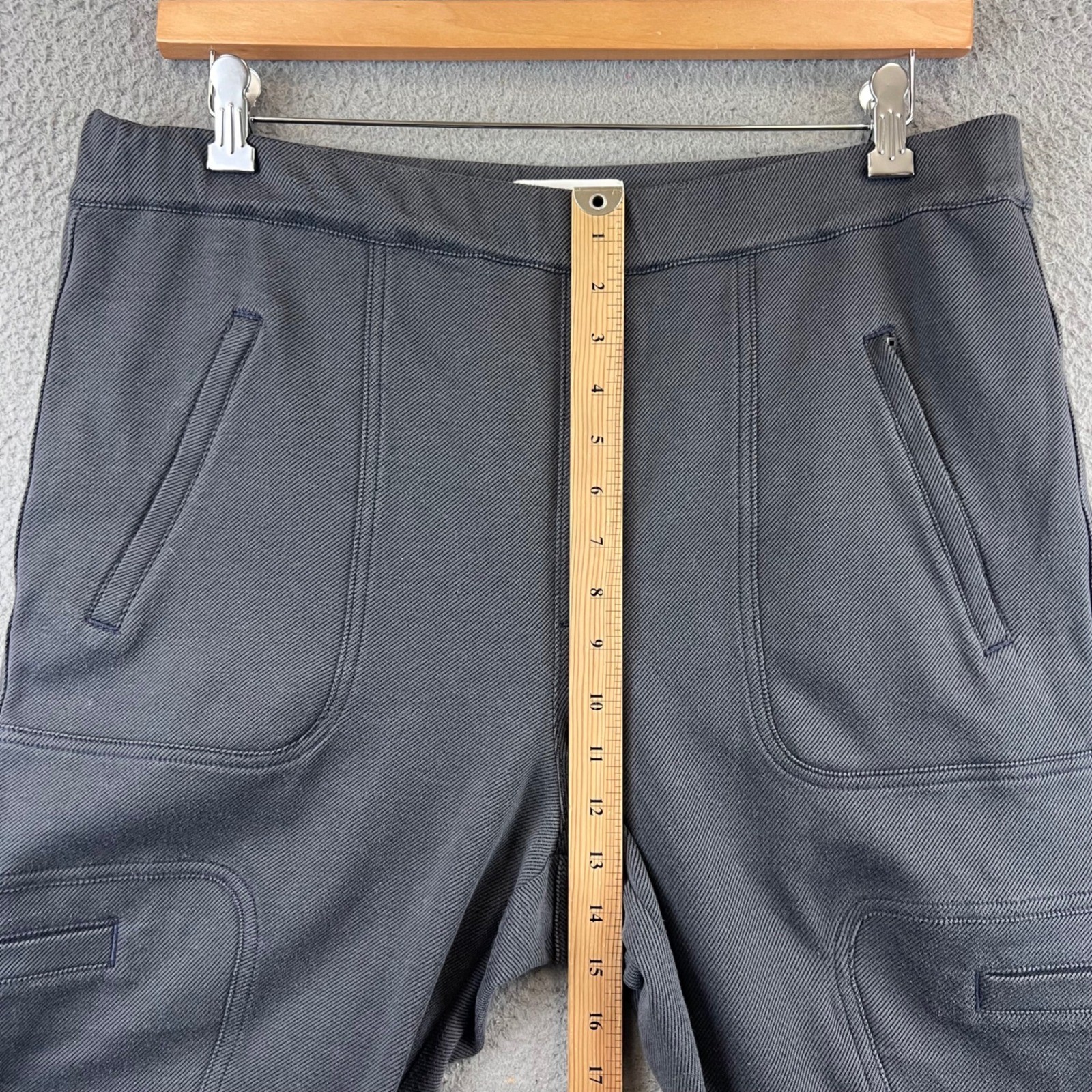 Anthropologie Women’s XL Pull on Pants Cargo Cotton Polyester Elastane