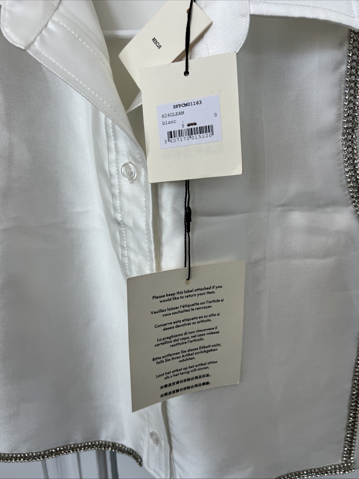 Sandro Sleeveless Twill Shirt Size 0