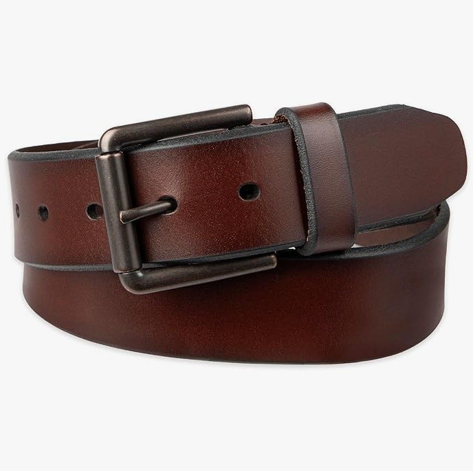 Dockers Men’s Belt Brown 100% Leather Casual Classic Buckle 1.5 Wide Size 36 NEW