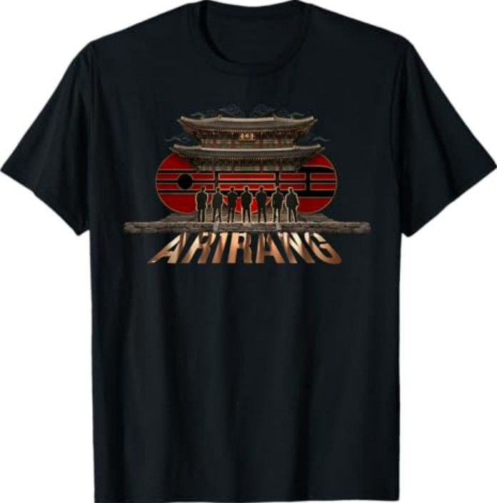 Retro Basic Quote Arirang Korean Hangul Style T-Shirt