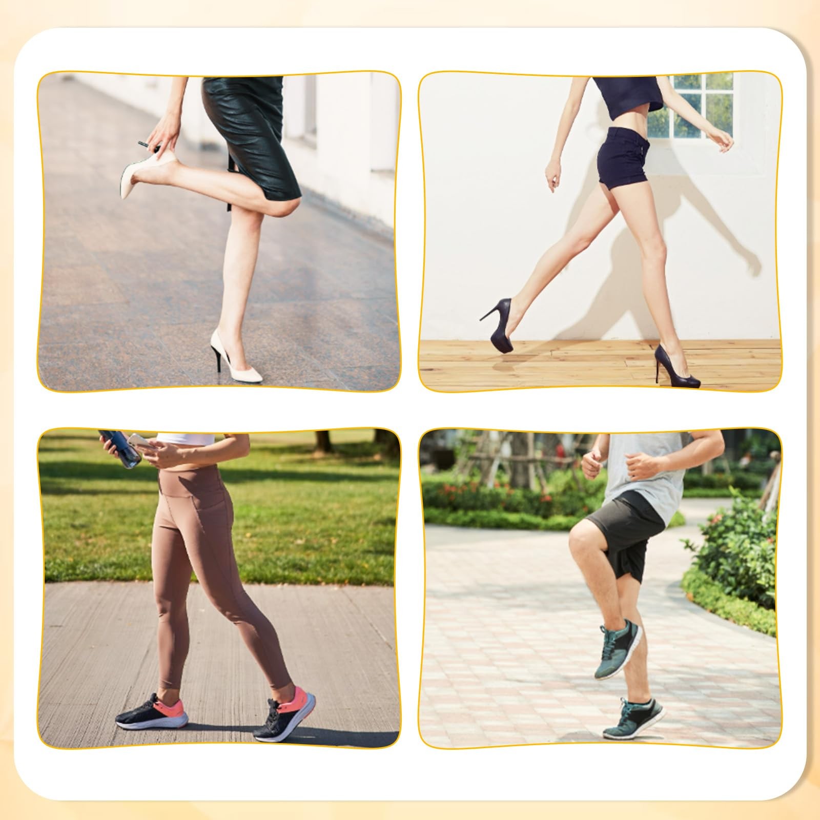 4pcs Sole Protector for Sneakers – Premium Shoe one size, White