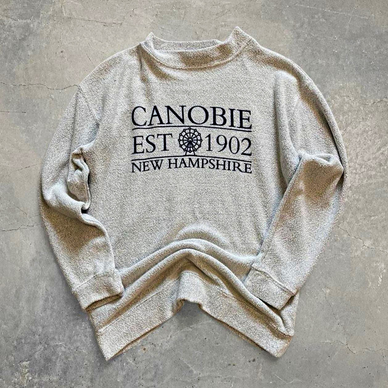 MV Sport Canobie Est 1902 New Hampshire Graphic Crewneck Pullover Gray S