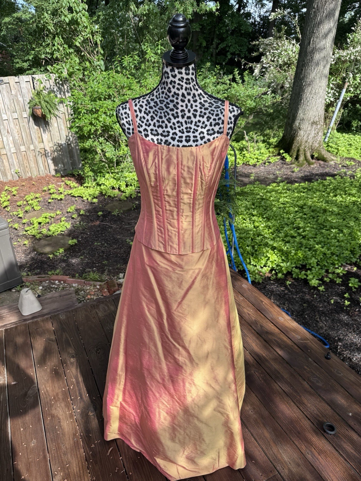 LAZARO Taffeta Soft Gold Marigold Layered Tulle Strapless Costume Party Dress 8