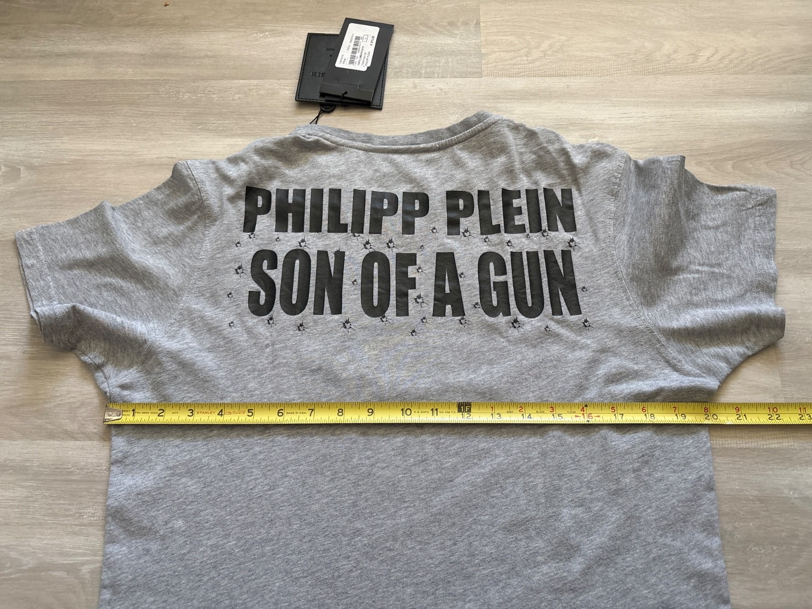 $435 Authentic Philipp Plein Son Of A Gun Limited Ed.Mens Crew Neck T-shirt US L