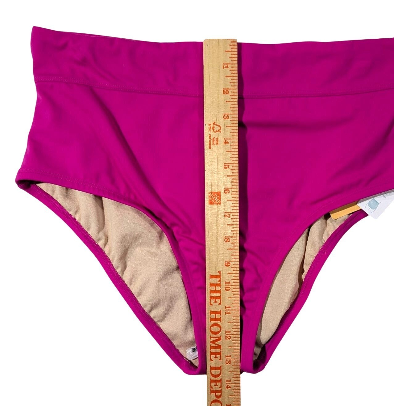 Kona Sol High-Waist Bikini Bottoms Magenta Size Large Swimwear NWT