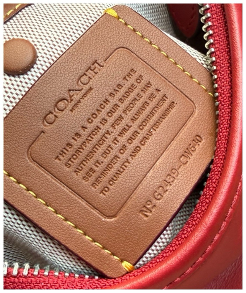 COACH Juliet 25 Bag – Red/Silver – NWT
