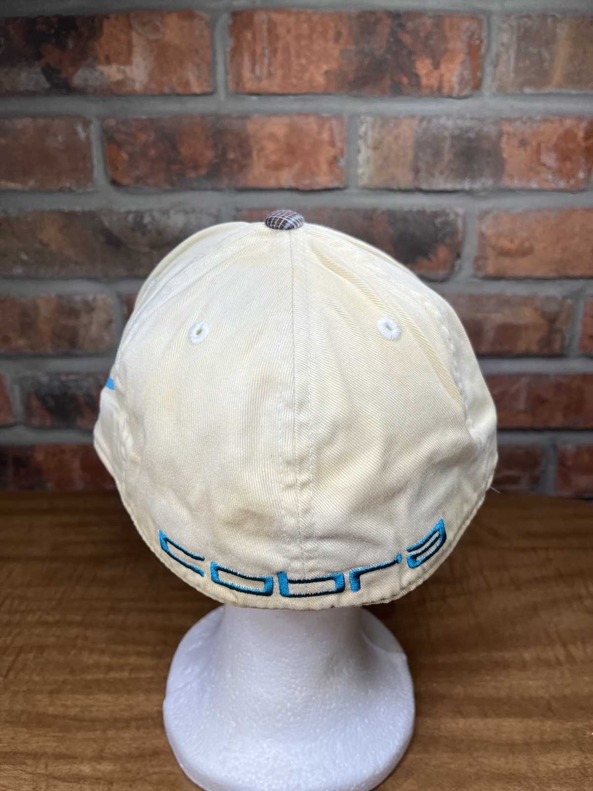 Puma Golf Cobra Embroidered Logo Plaid Large Size Flexfit Casual Hat