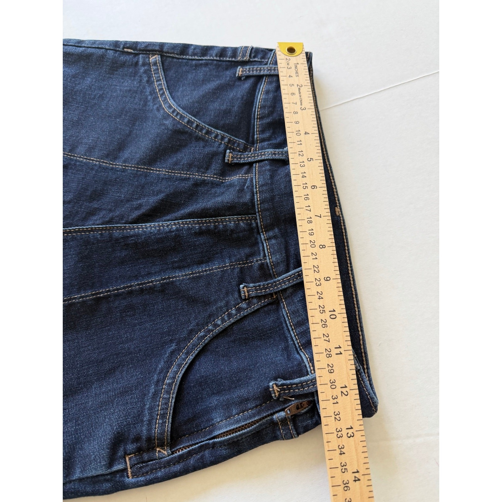 GAP Womens Size 27 High Rise Resolution Skinny Flare Jeans ark Wash Side ZIpper