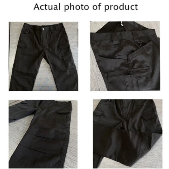 Tactical Men Cargo Pants Outdoor Pants Soldier Straight-fit Work Combat Trousers