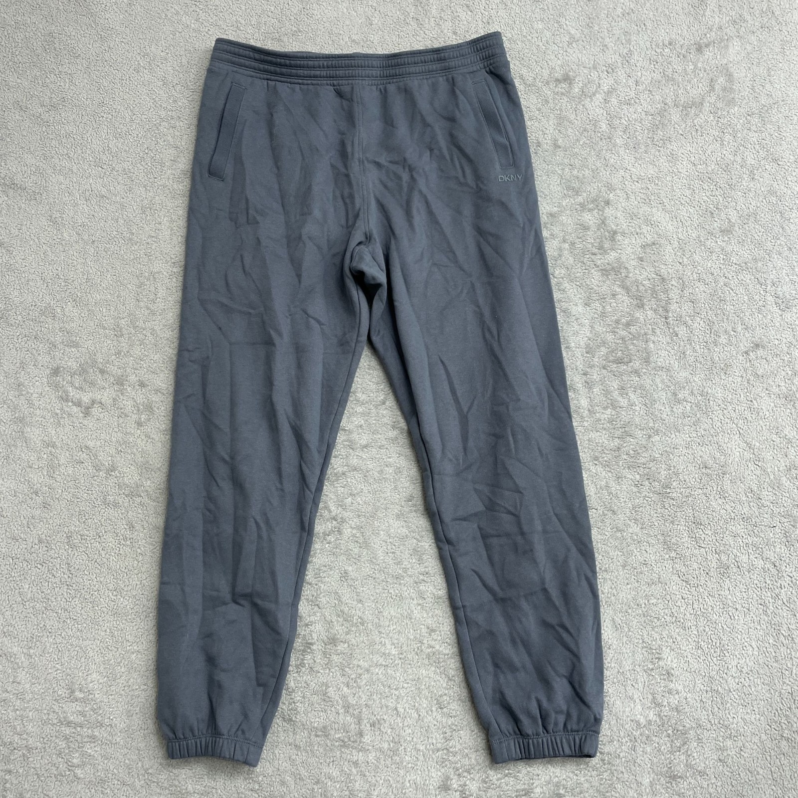 DKNY Sport Women’s M Gray Jogger Pants Cotton/Polyester Blend N0035