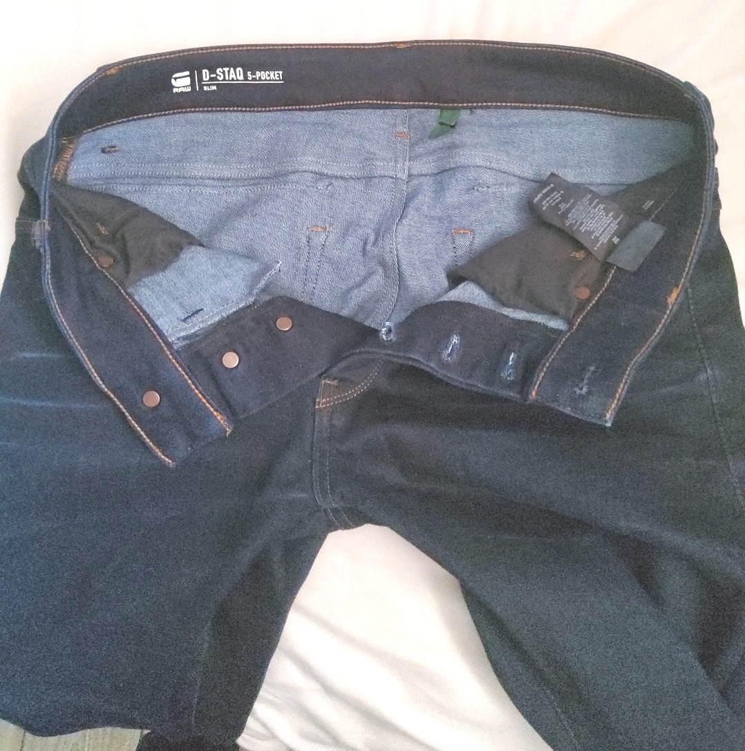 G Star Raw Airblaze 3D Skinny Jeans Men 31×34 Blue Superstretch Pants Cargo Moto