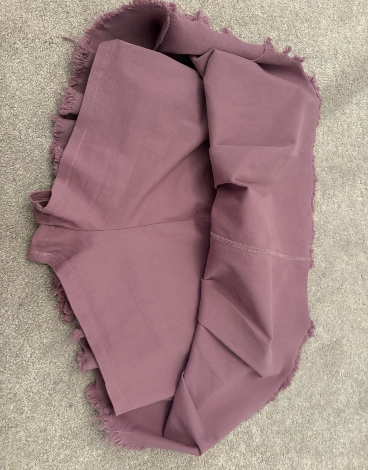 Ultra Flirt Women’s Purple Solid Pleated Fringe Short Skirt, Regular XL