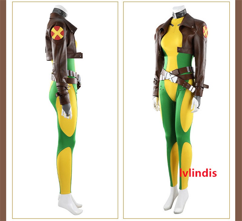 Marvel Rivals Anna Marie Rogue Cosplay Women Costume Jumpsuit Bodysuit Coat Prop