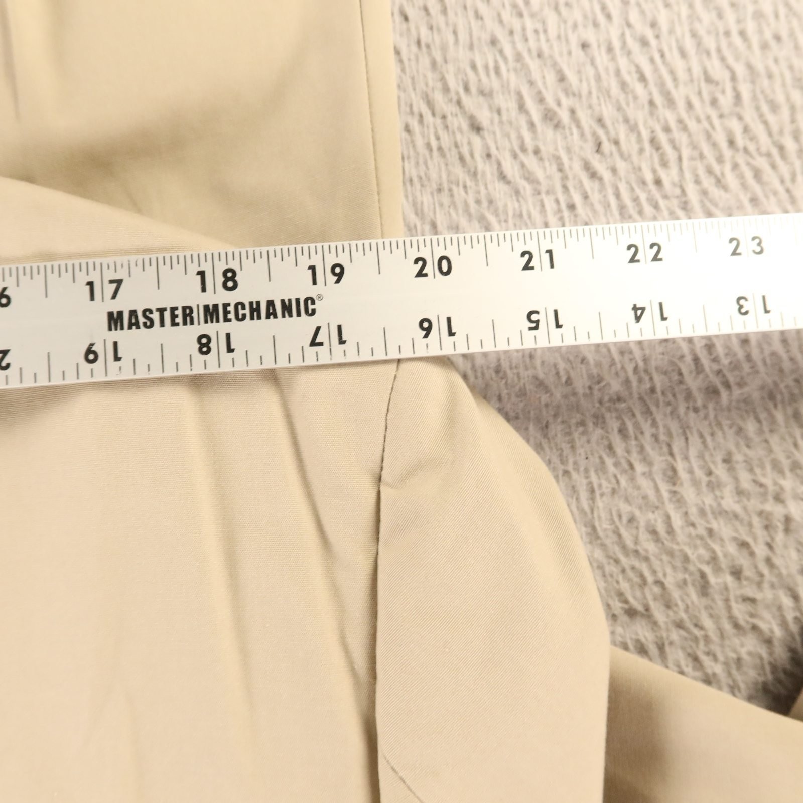 VTG Haspel Suit 42R M 40×29 Beige Jacket Pants Pleated Hopsack