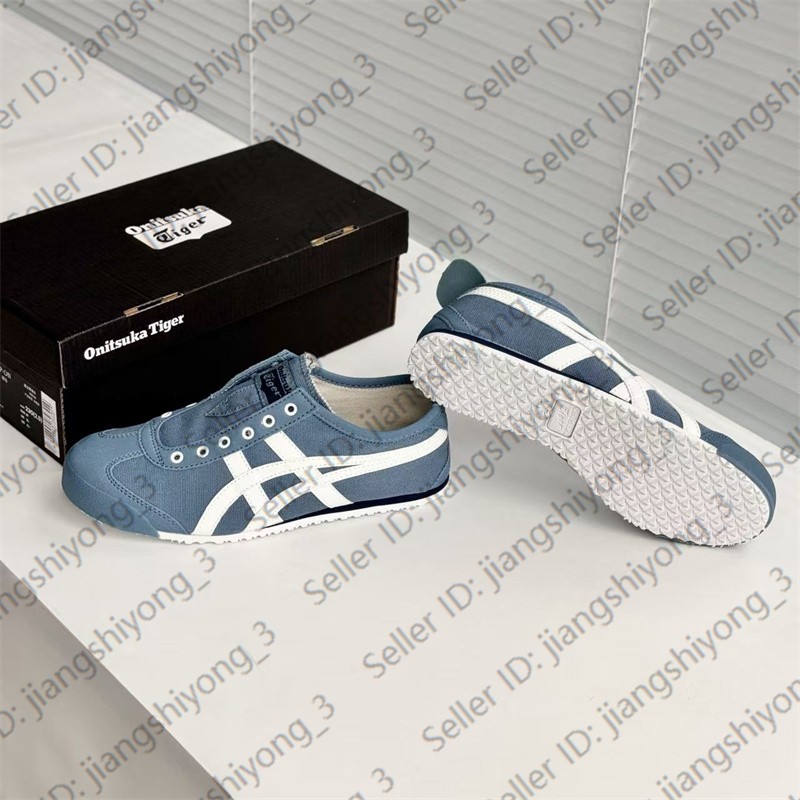 Vintage Onitsuka Tiger MEXICO 66 Mens Womens Slip-on Blue/White D3KON-5601
