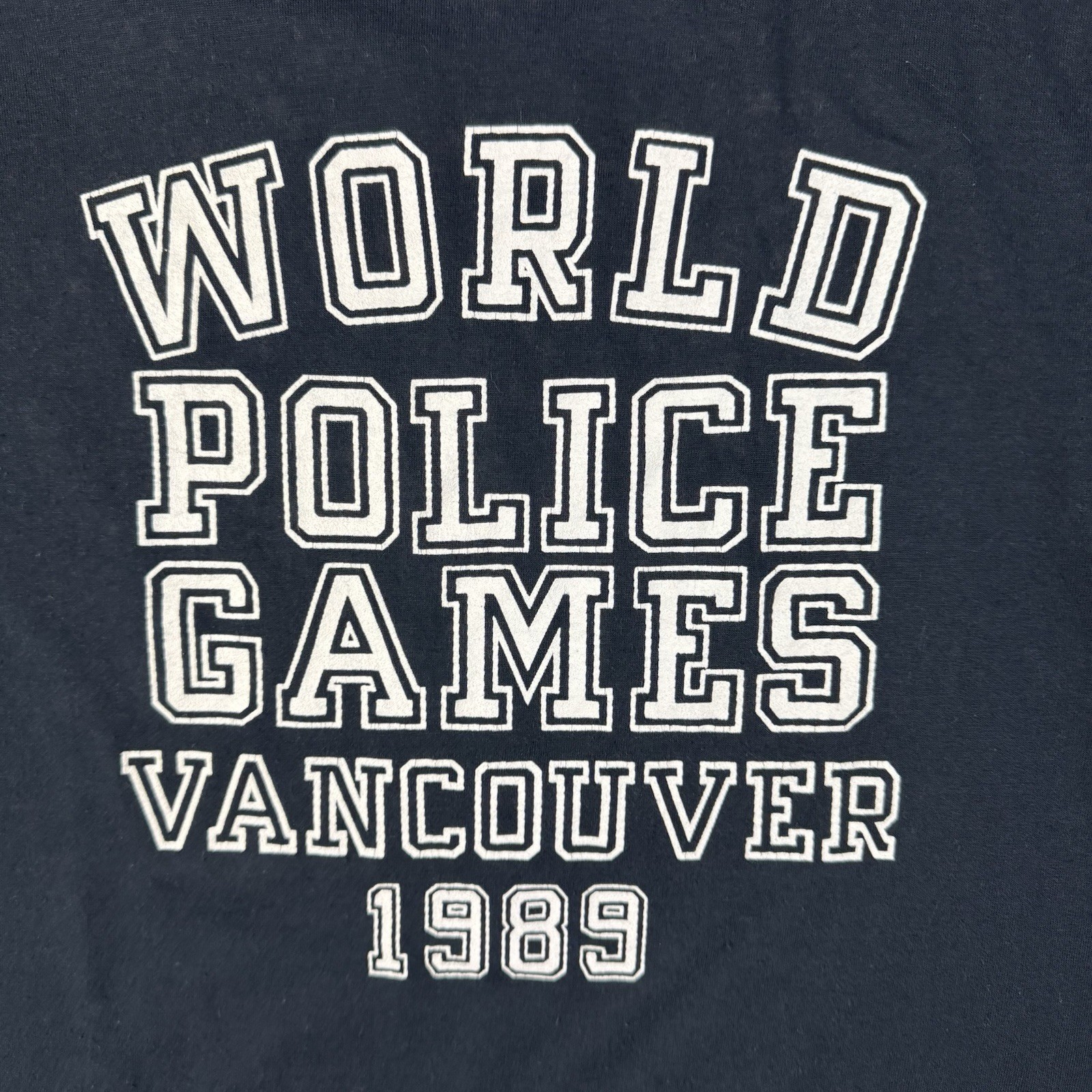 Vintage 1980s Police Dog T-Shirt World Police Games 1989 Vancouver Single Stitch