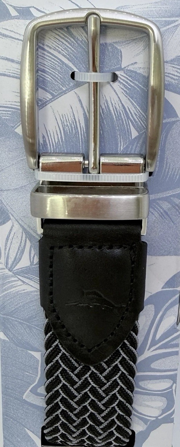 Tommy Bahama Men’s Stretch Braided Reversible Belt Adjustable Fit