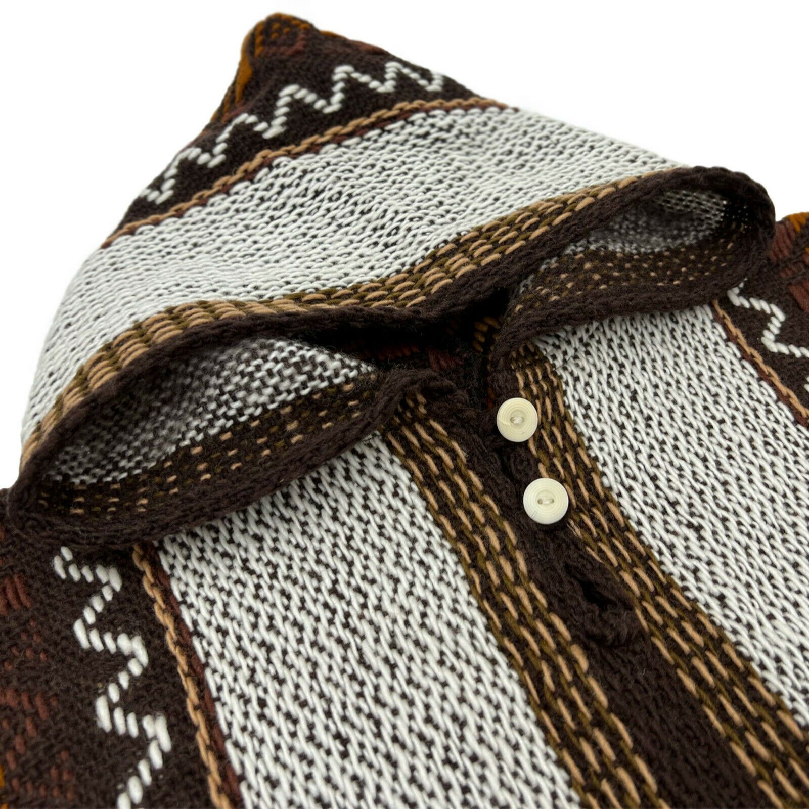 LLAMA WOOL MENS UNISEX SOUTH AMERICAN HANDWOVEN PONCHO CAPE COAT JACKET CLOAK
