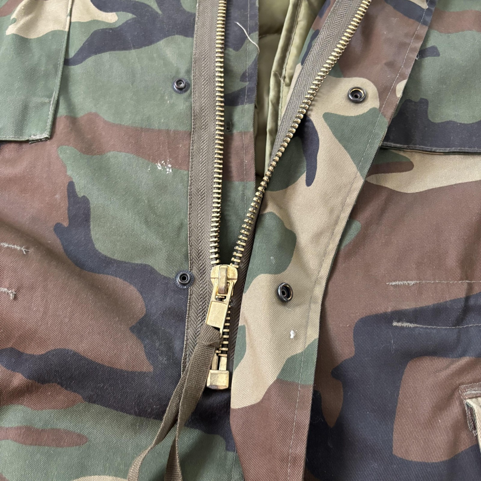 Mil-Tec Sturm Coat Mens 3XL Woodland Camo Cold Weather Field with Liner Military