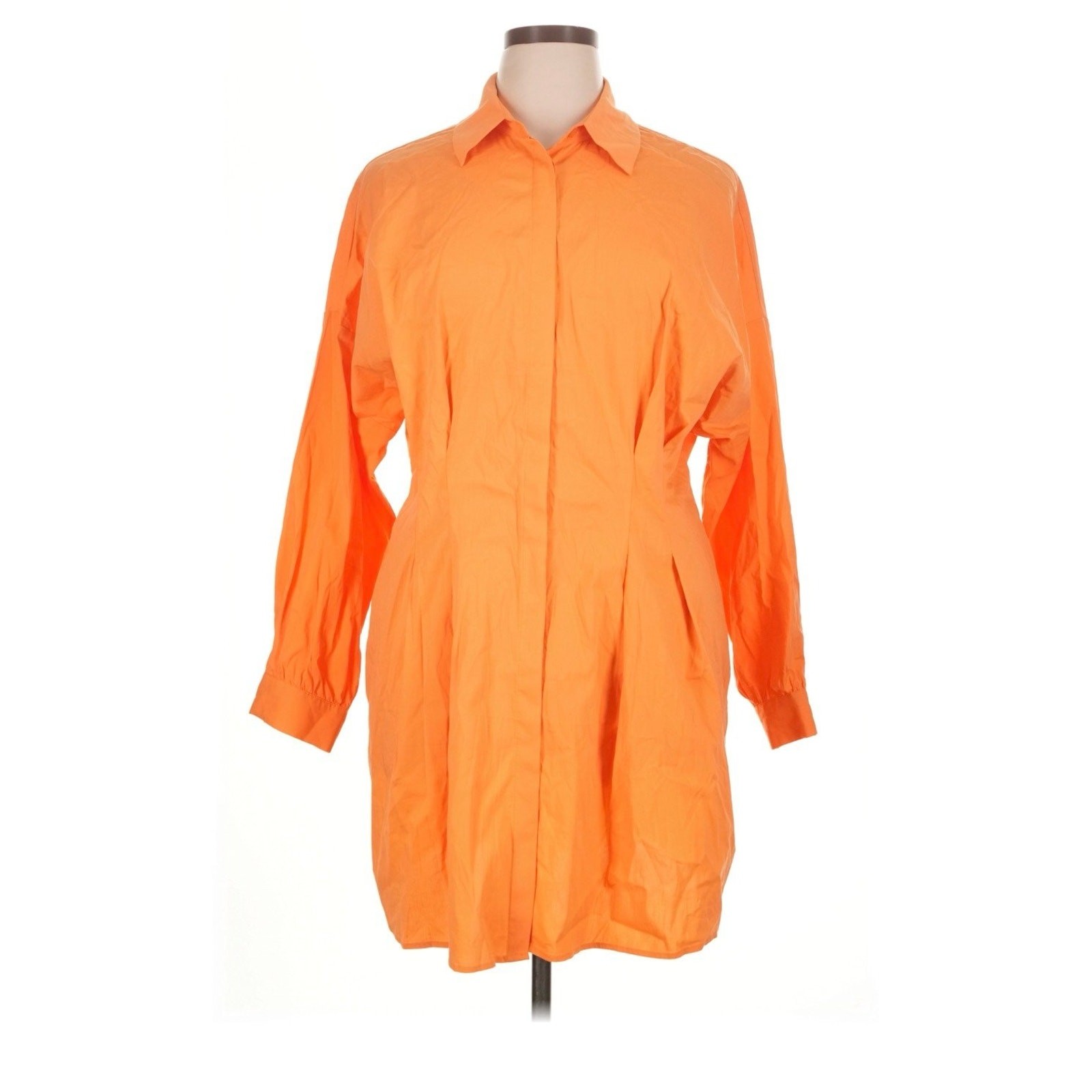 Penelope Cinched Poplin Shirt Dress | Fashion to Figure | Plus size 4