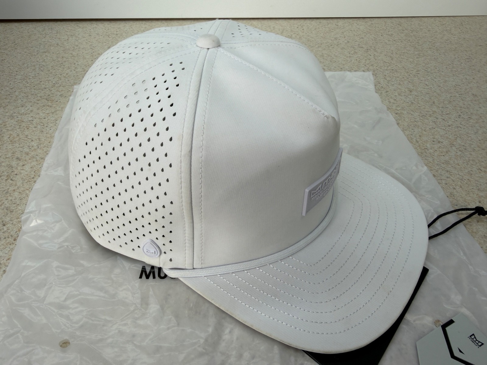 Limited Edition Melin Hydro Coronado Brick Hat WHWH – WHITE ON WHITE – XL