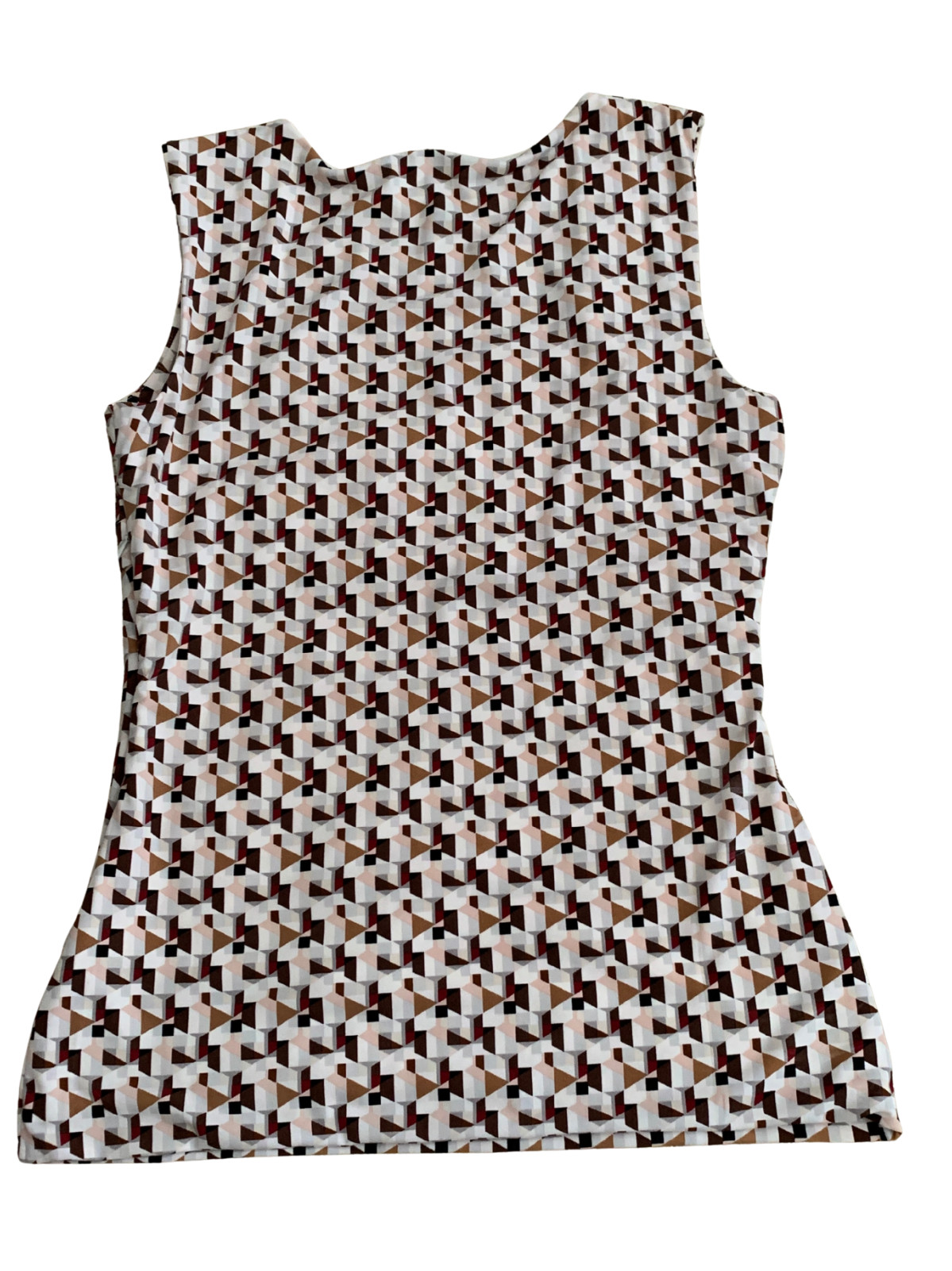 White House Black Market Medium Sleeveless Blouse Women’s Medium Geometric Print