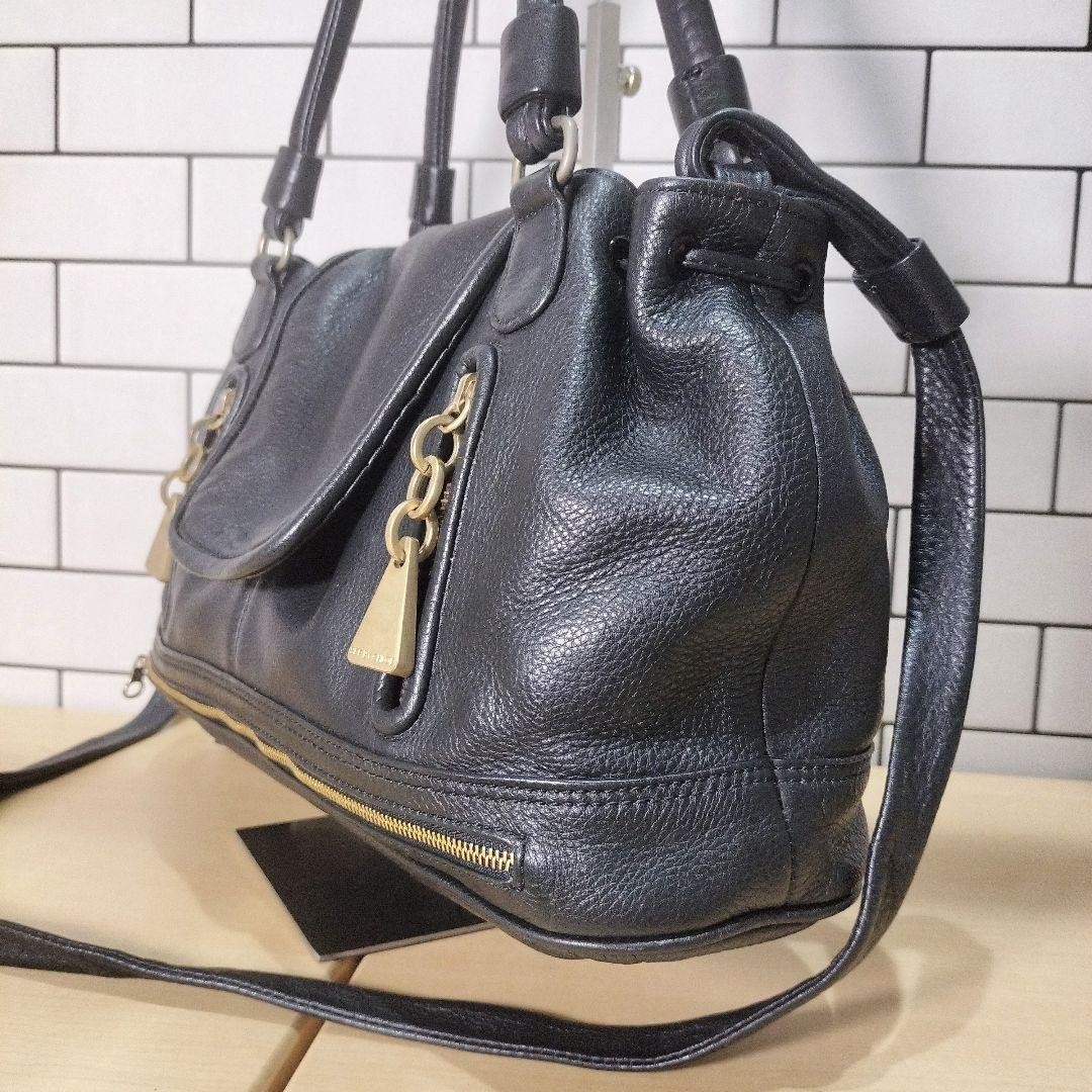 See By Chloe Y2K Leather Shoulder Bag with Fringe Tassel Black Used From Japan