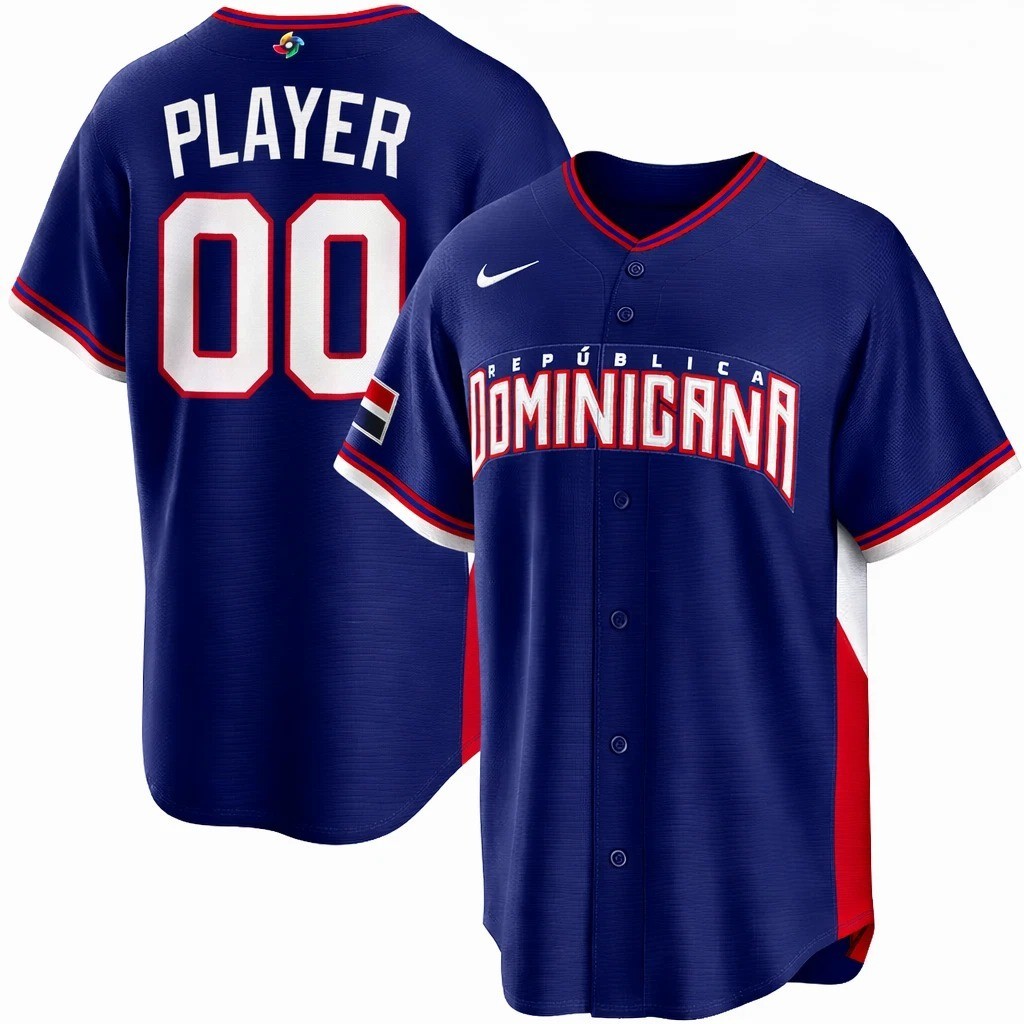 Personalized World Baseball Classic 2026 Dominican Republic Royal Jersey Shirt
