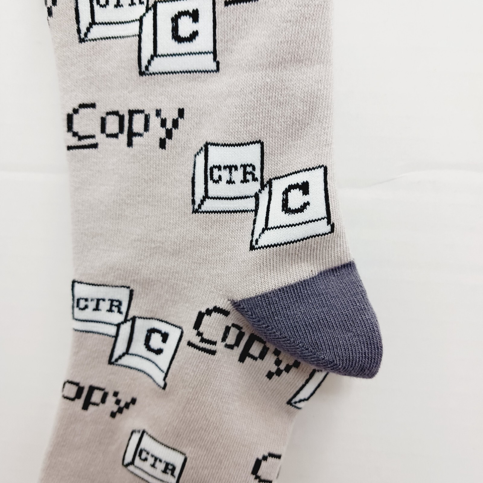Yo Sox Socks Crew Men Women Control Paste Copy Computer Shortcuts Programmer NWT