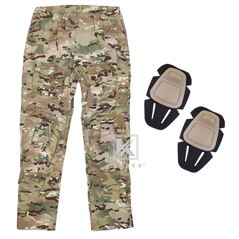 KRYDEX G3 Combat Uniform Tactical Clothes Shirt & Pant w/ Elbow Pads & Knee Pads