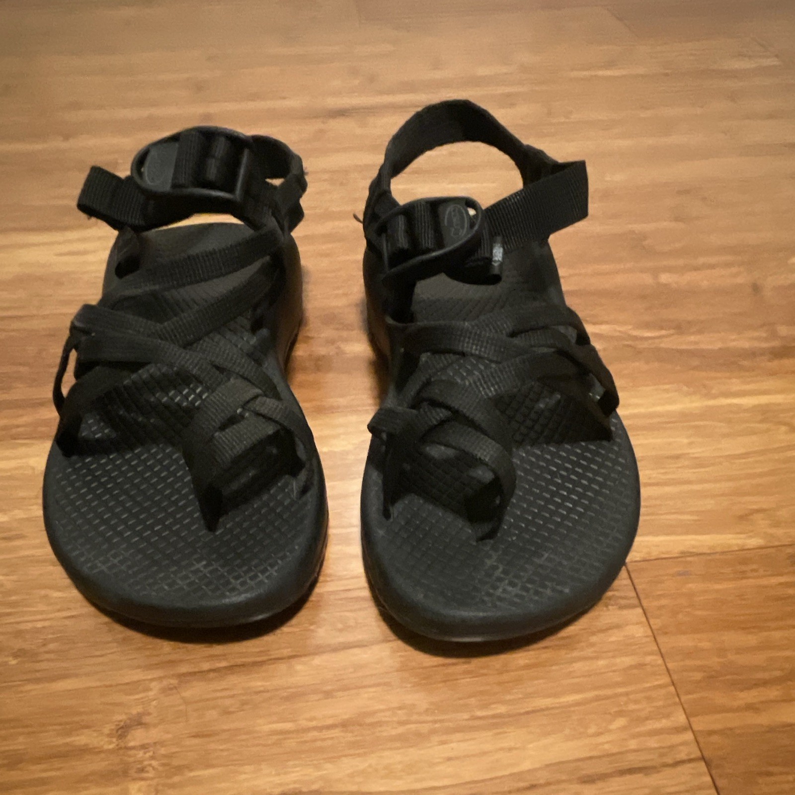 Chaco Women’s Black Strappy Sandals Adjustable Straps Buckle US 6 EU 37