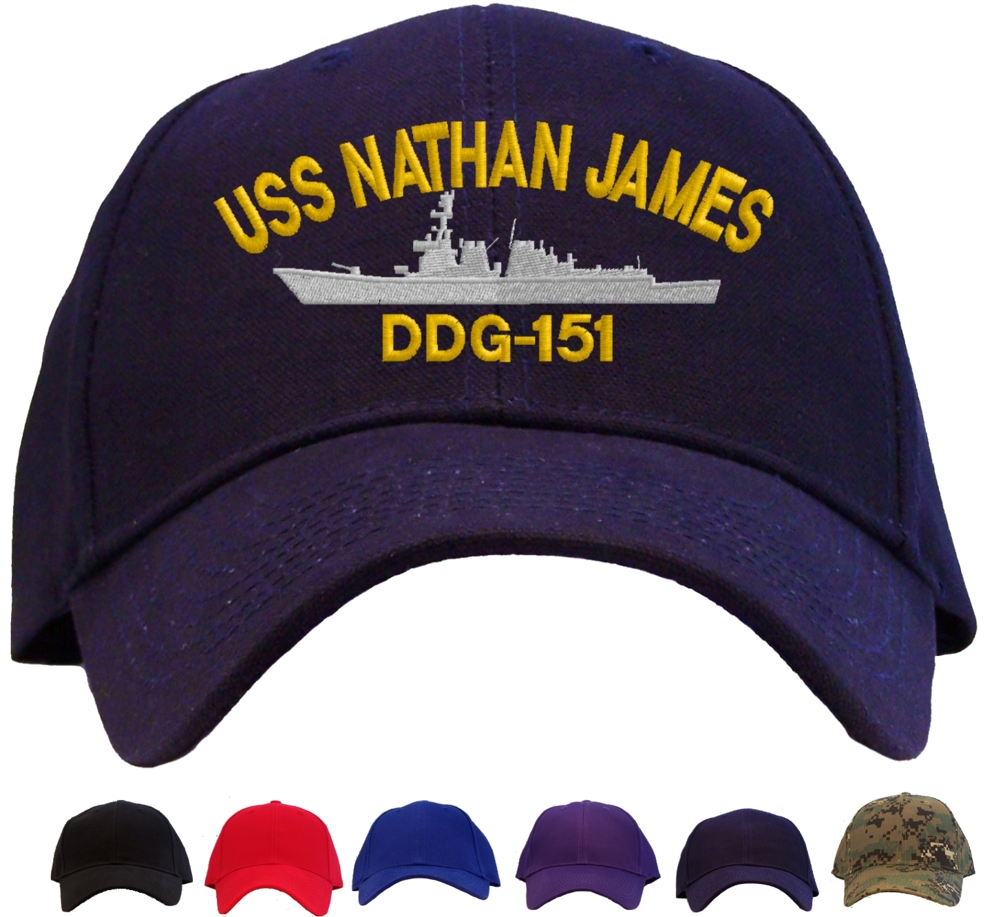 USS Nathan James DDG-151 Embroidered Baseball Cap – Available in 6 Colors Hat