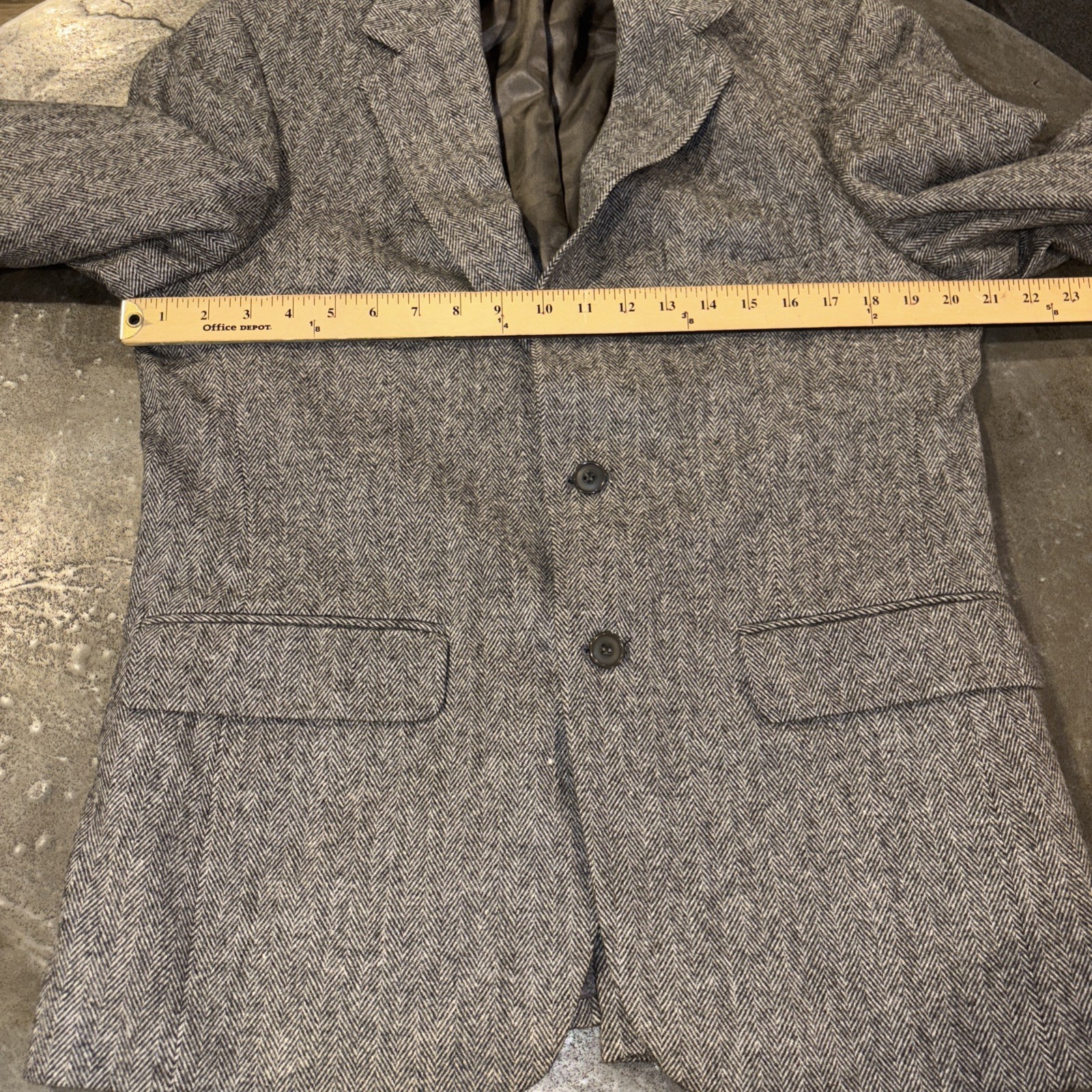 Gianfranco Ruffini Blazer Mens 38S Herringbone Camel Hair Blend Italy Jacket EUC