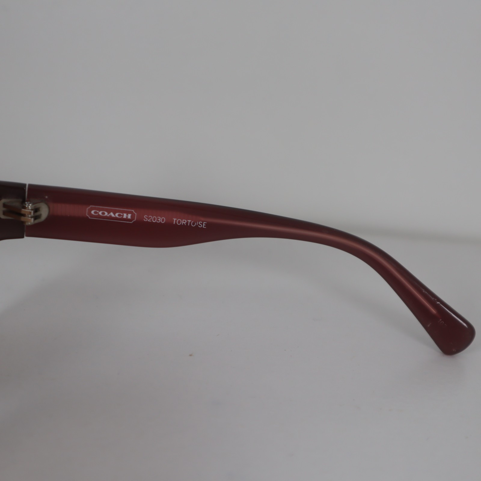 Vintage Coach S2030 Pink/Brown Tortoise Round Logo Sunglasses 58-15-120mm READ